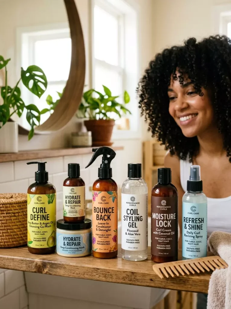 Curly Hairstyle Products