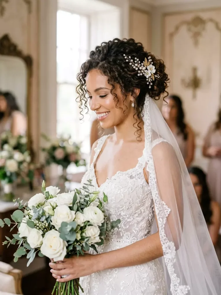 Curly Hairstyles for Wedding