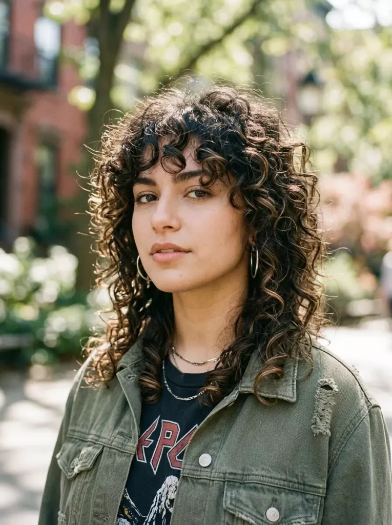 Curly Wolf Cut