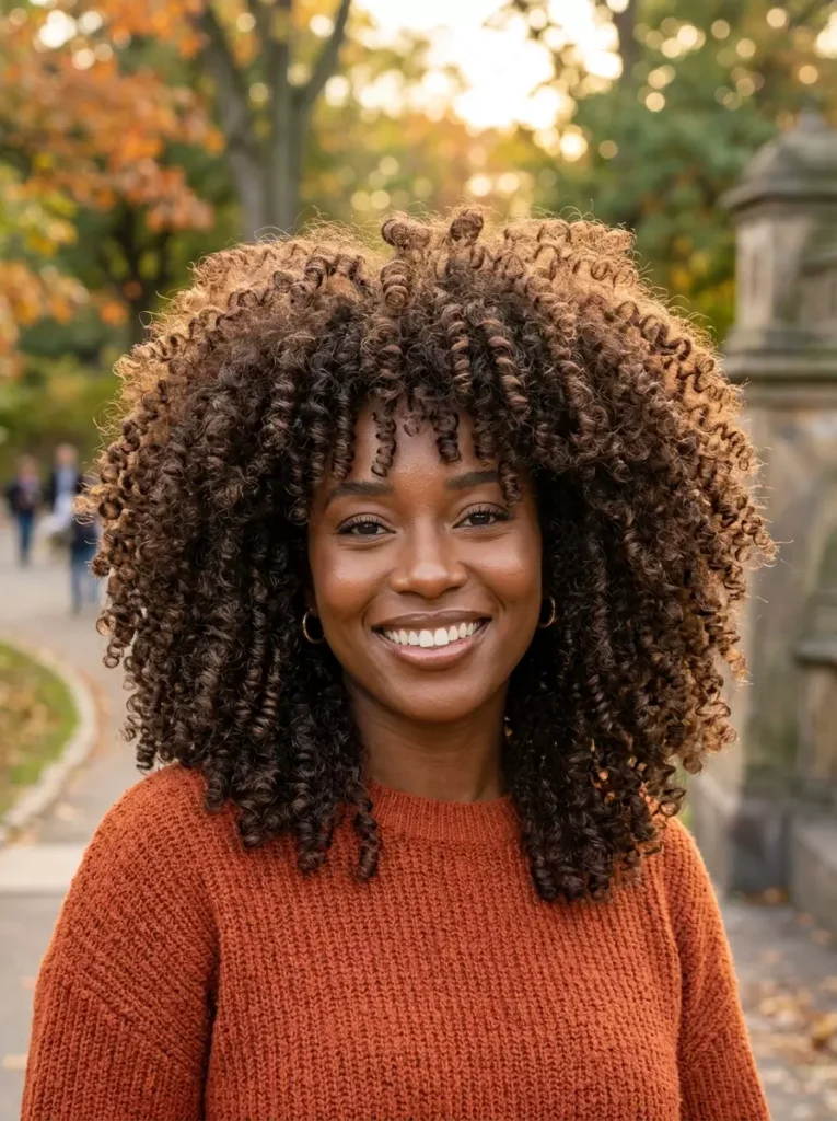 Defined Corkscrew Curls with Volume