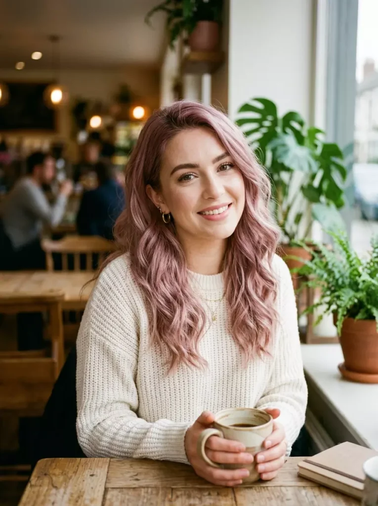Dusty Pink Hair Color