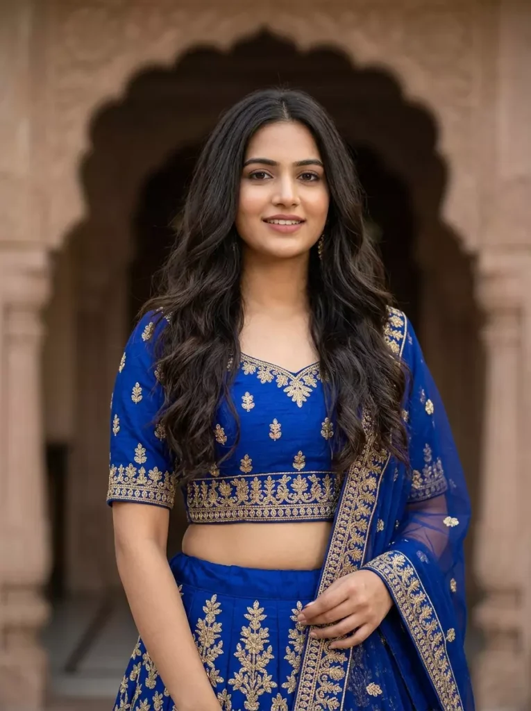 Easy Hairstyles with Lehenga