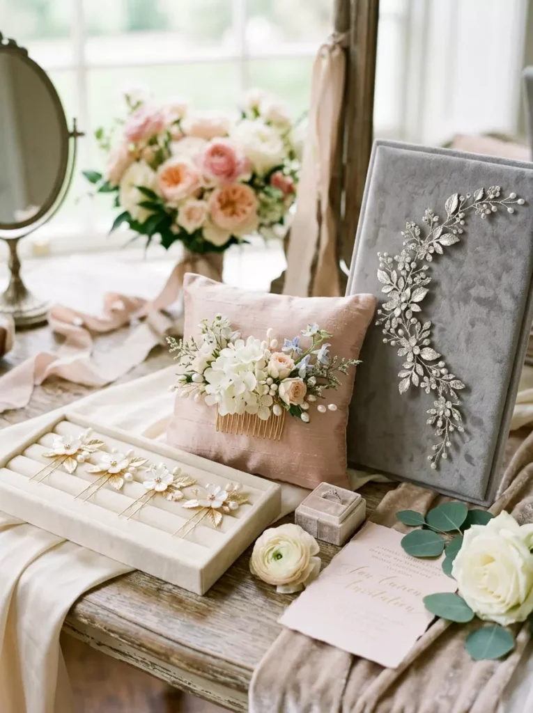 Floral Hair Accessories for Brides