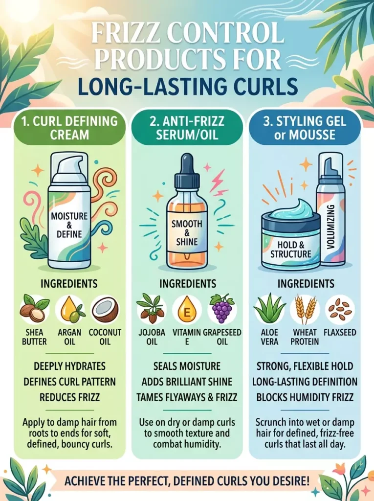 Frizz Control Products for Long-Lasting Curls