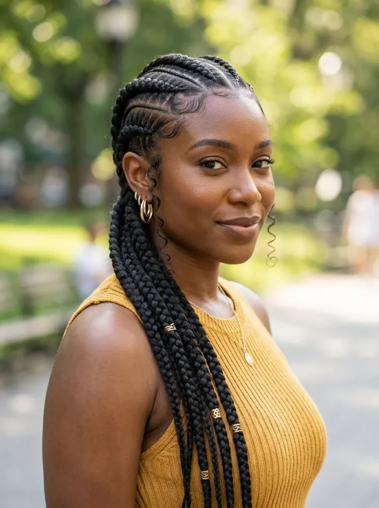 Goddess Braids Hair Ideas for Black Women