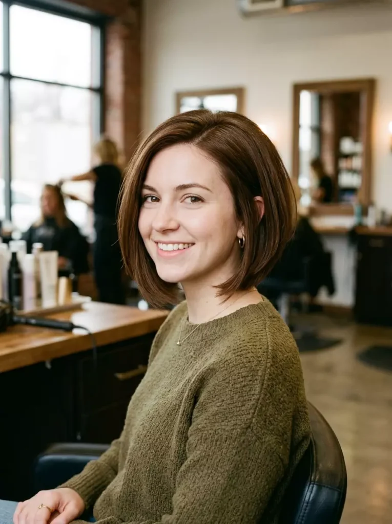 Graduated Chin-Length Bob