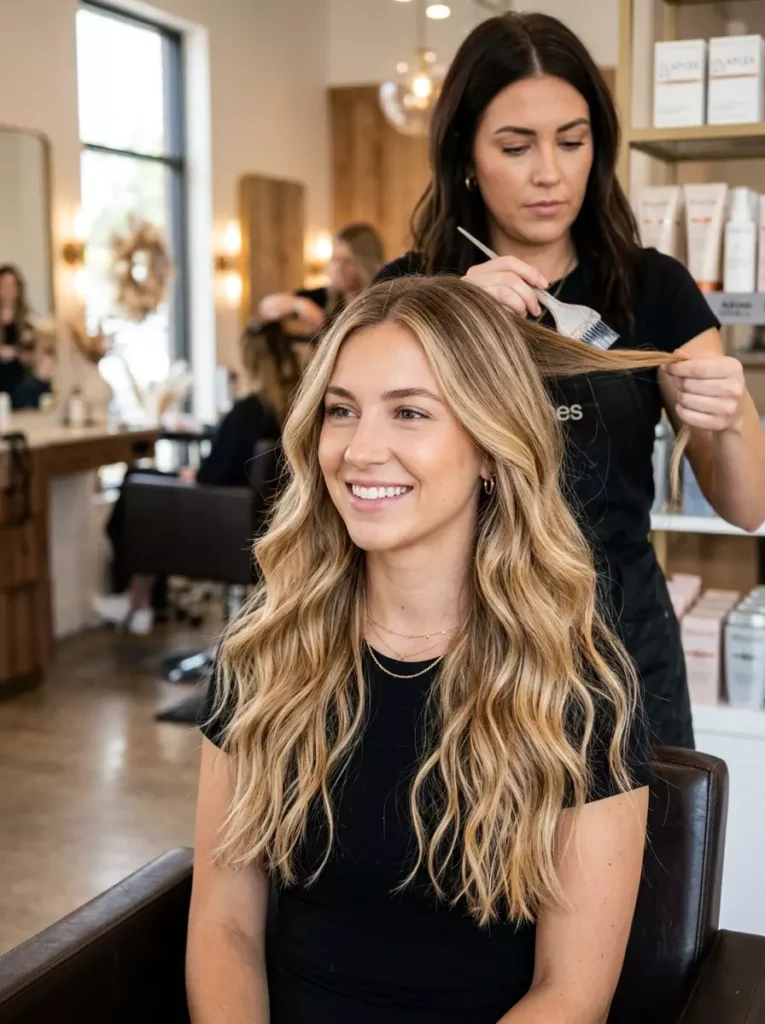 Hand Painted Honey Blonde Blend