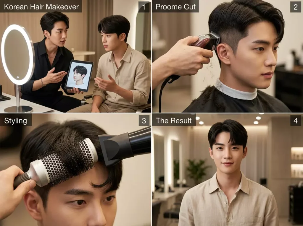 Korean Hair Makeover for Men