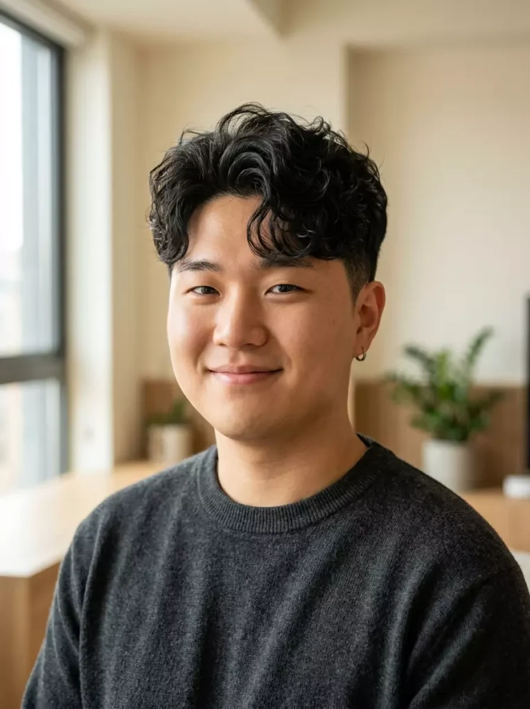 Korean Hairstyle for Men Oval Face