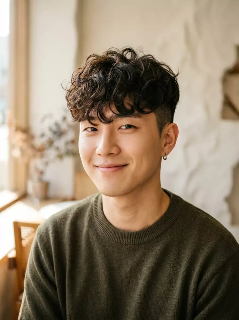 Korean Comma Hair Men