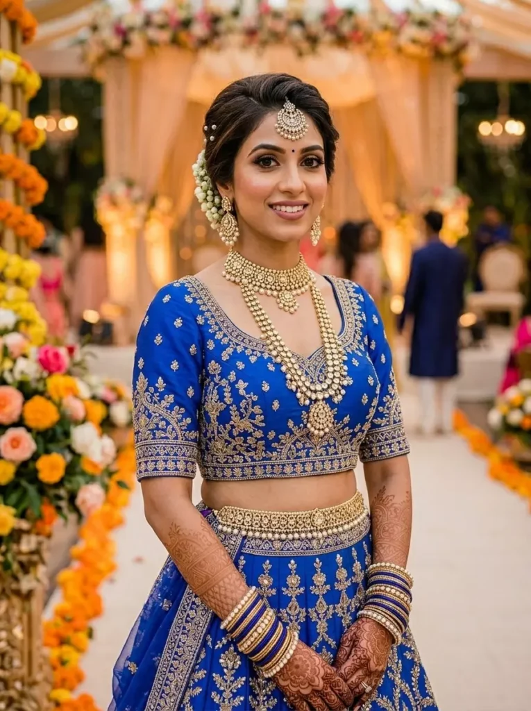Latest Hairstyles with Lehenga