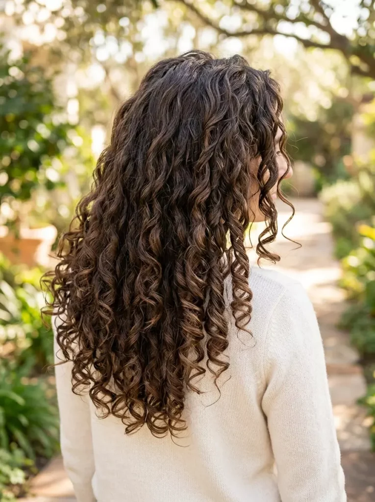 Long Flowing Spiral Curls