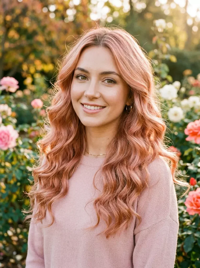 Mesmerizing Rose Gold Hair