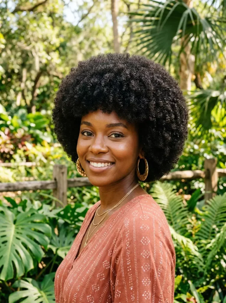 Natural Afro-Inspired Rounded Cut