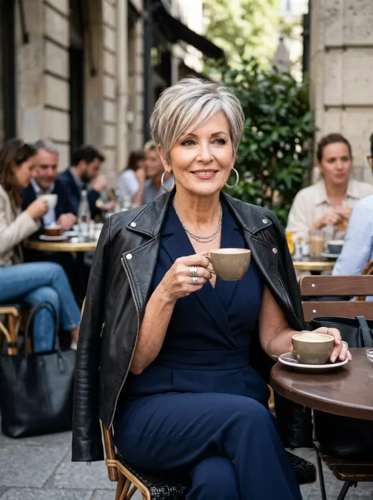 Chic Pixie with Highlights