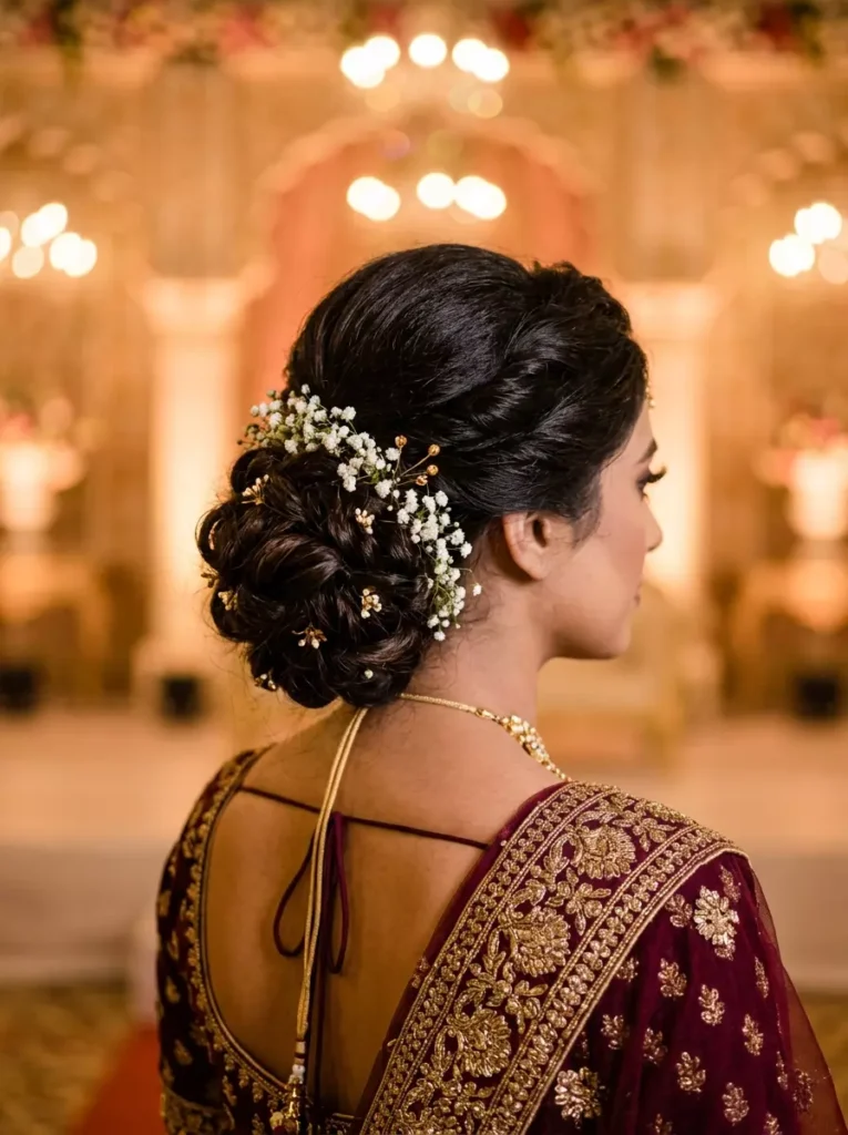 Party Hairstyles with Lehenga