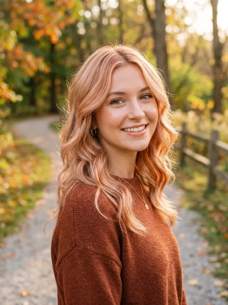Peachy Blonde Style