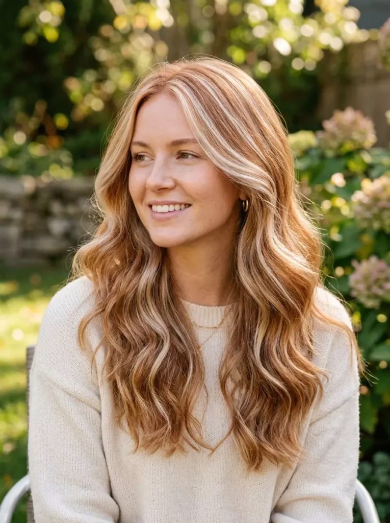 Platinum Highlights on Strawberry Blonde Hair
