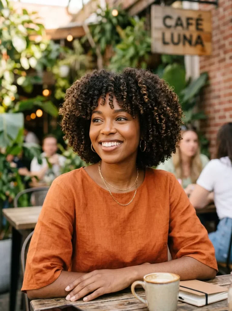 Rounded Curly Bob
