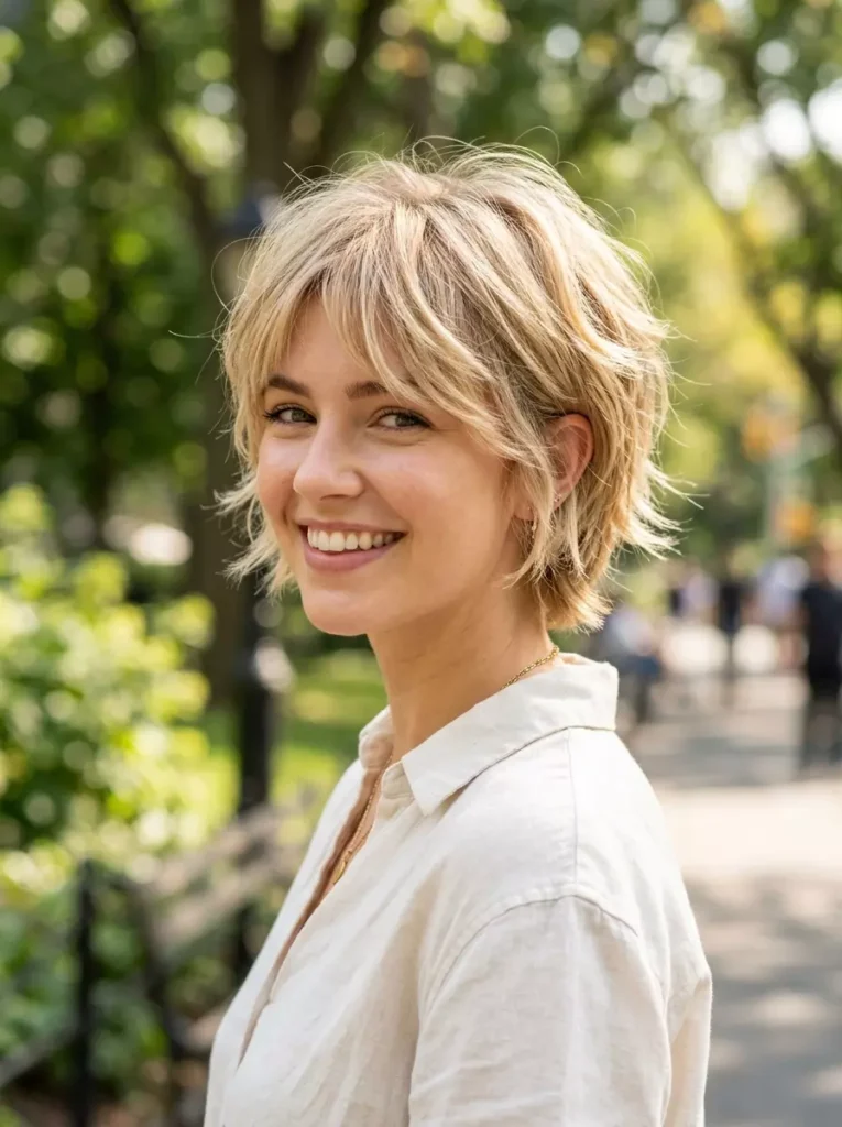 Short Layered Haircut: Light and Voluminous Style