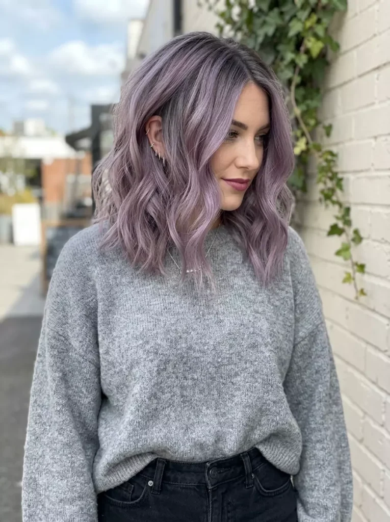 Smoky Lavender Hair Color