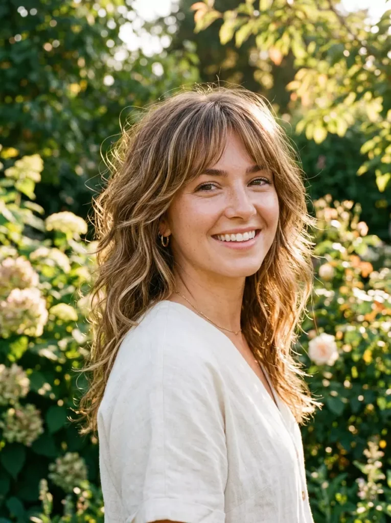 Soft Shag Sun-Kissed Look