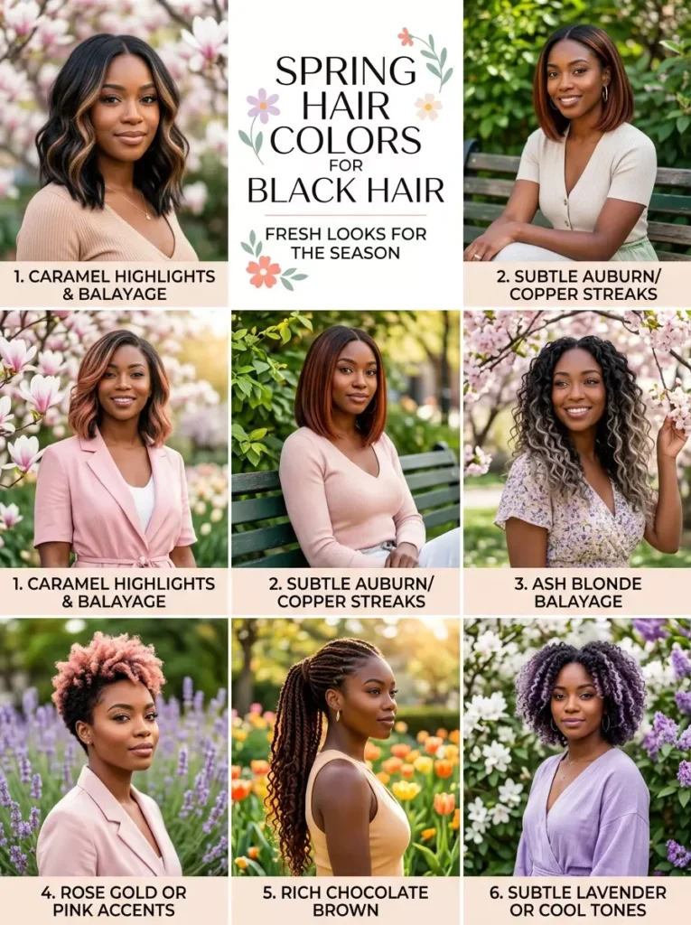 Spring Hair Colors for Black Hair