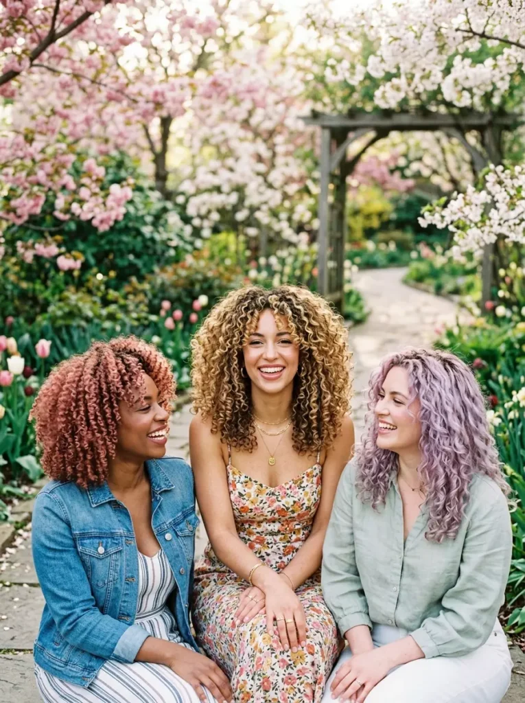 Spring Hair Colors for Curly Hair