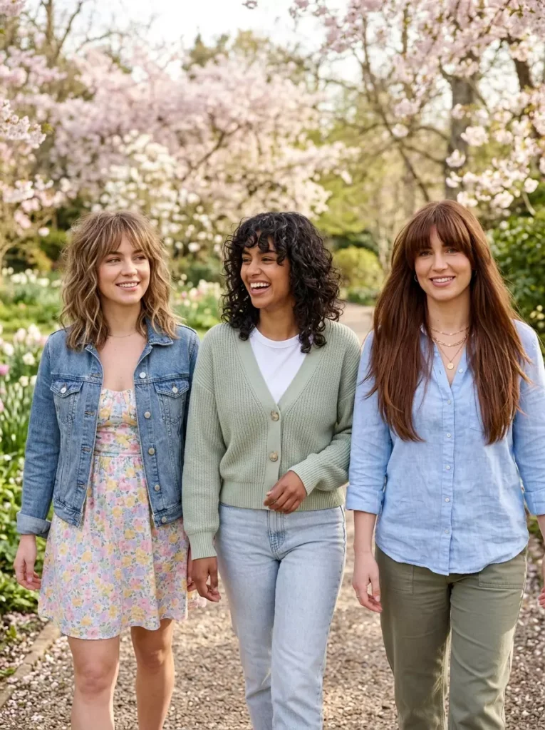 Spring Hairstyles with Bangs