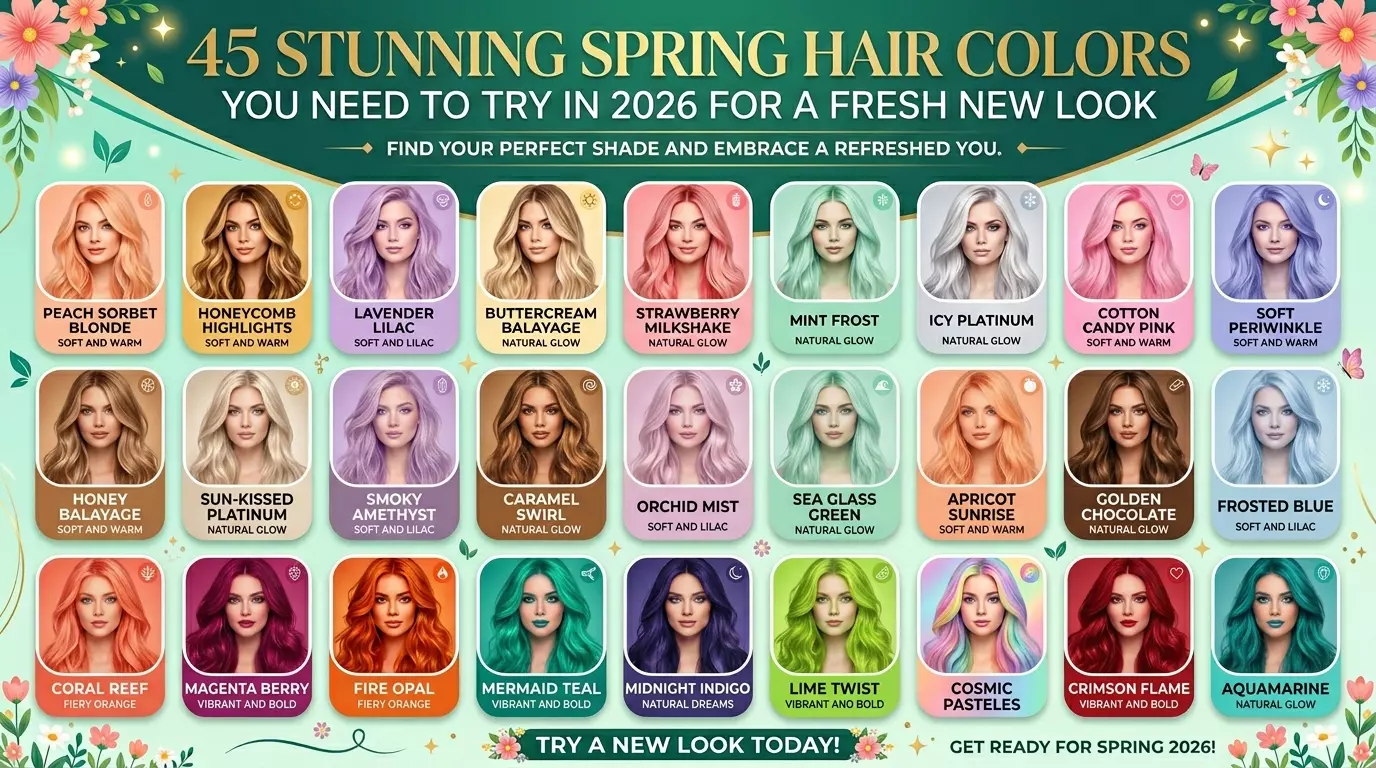 45 Stunning Spring Hair Colors You Need to Try in 2026 for a Fresh New Look