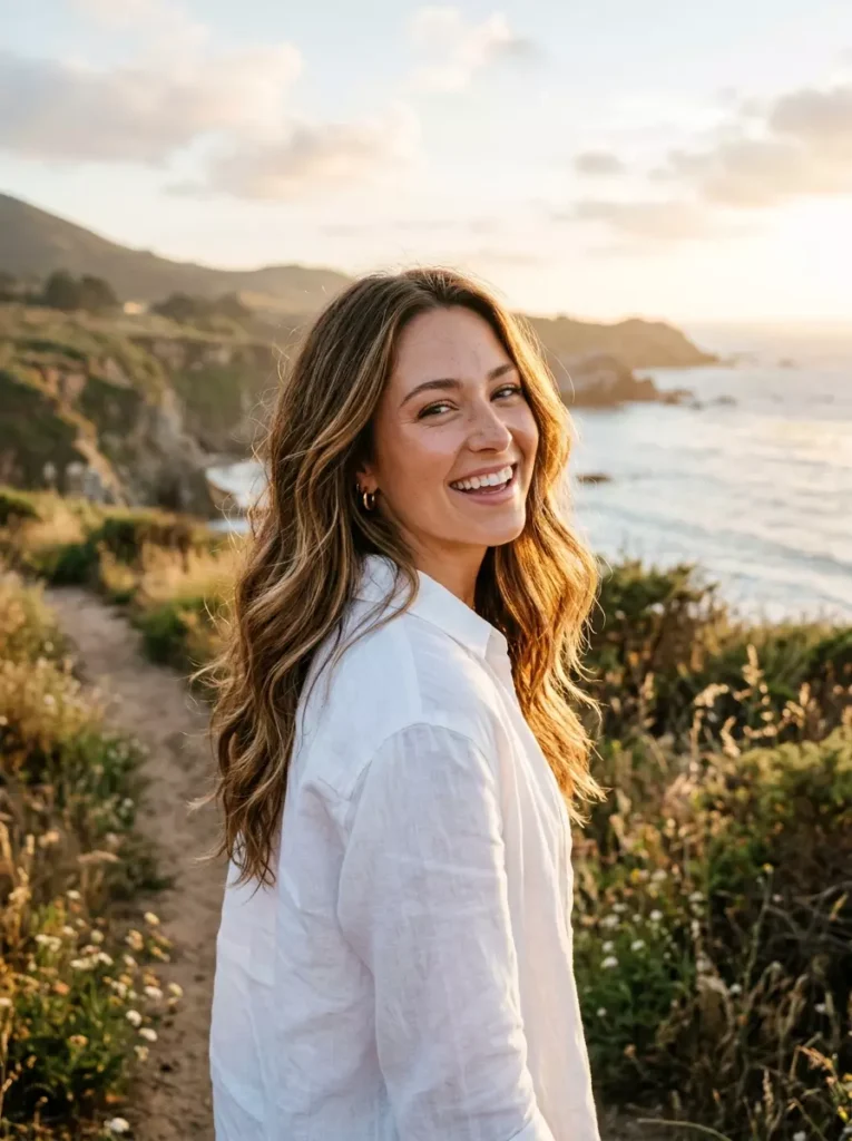 Sun-Kissed Brown Hair Color