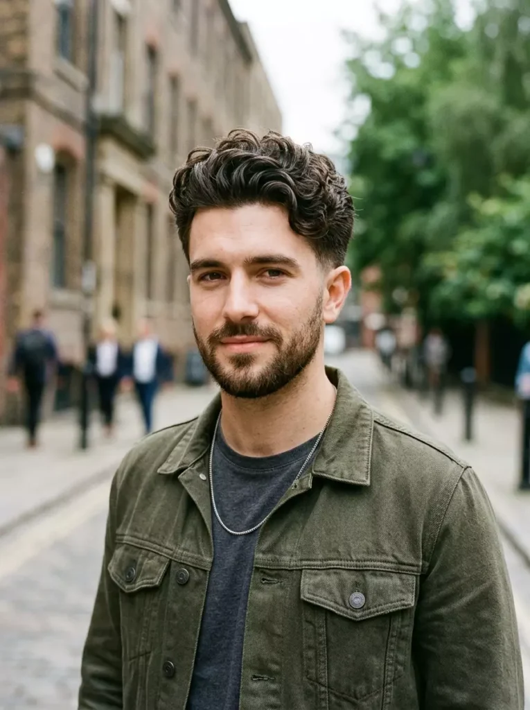 Wavy Curly Hairstyles for Men