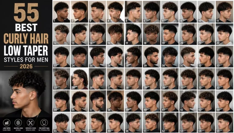 55 Best Curly Hair Low Taper Styles for Men in 2026
