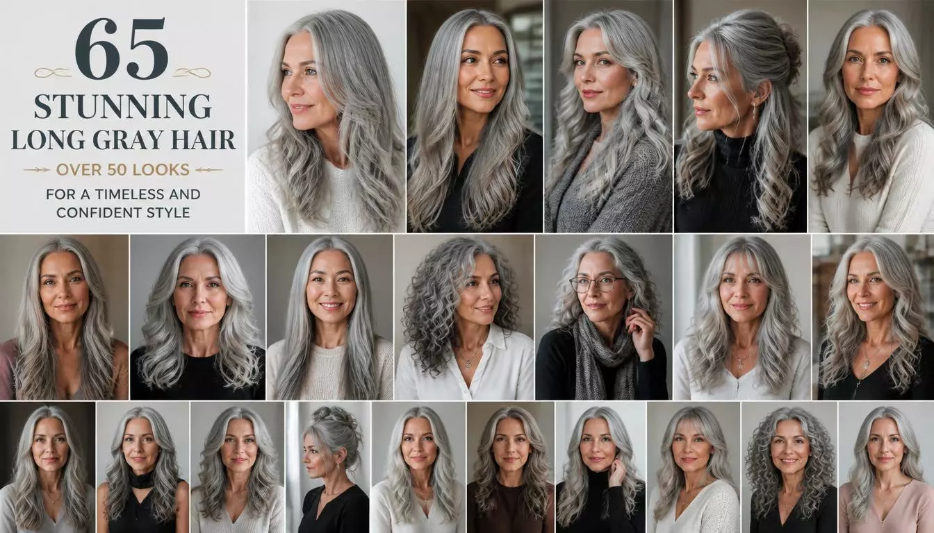 65 Stunning Long Gray Hair Over 50 Looks for a Timeless and Confident Style