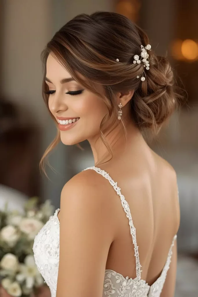 Medium Hair Wedding Updos