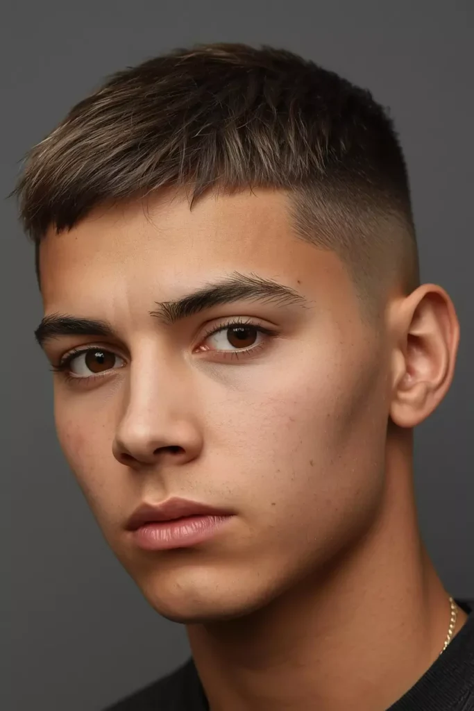 Bowl Shape Wolf Cut for Men with Short Hair