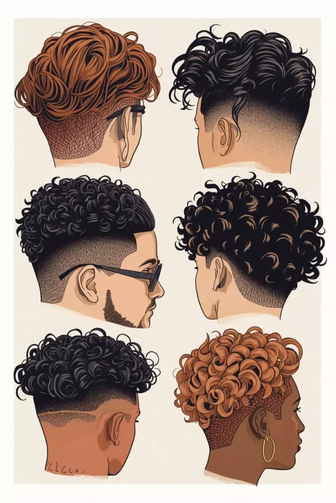 Best Curl Types for a Low Taper