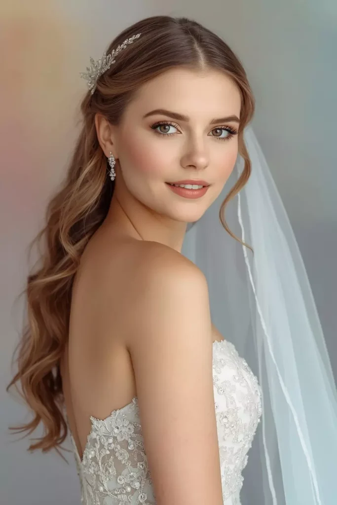 Medium Length Bridal Hair