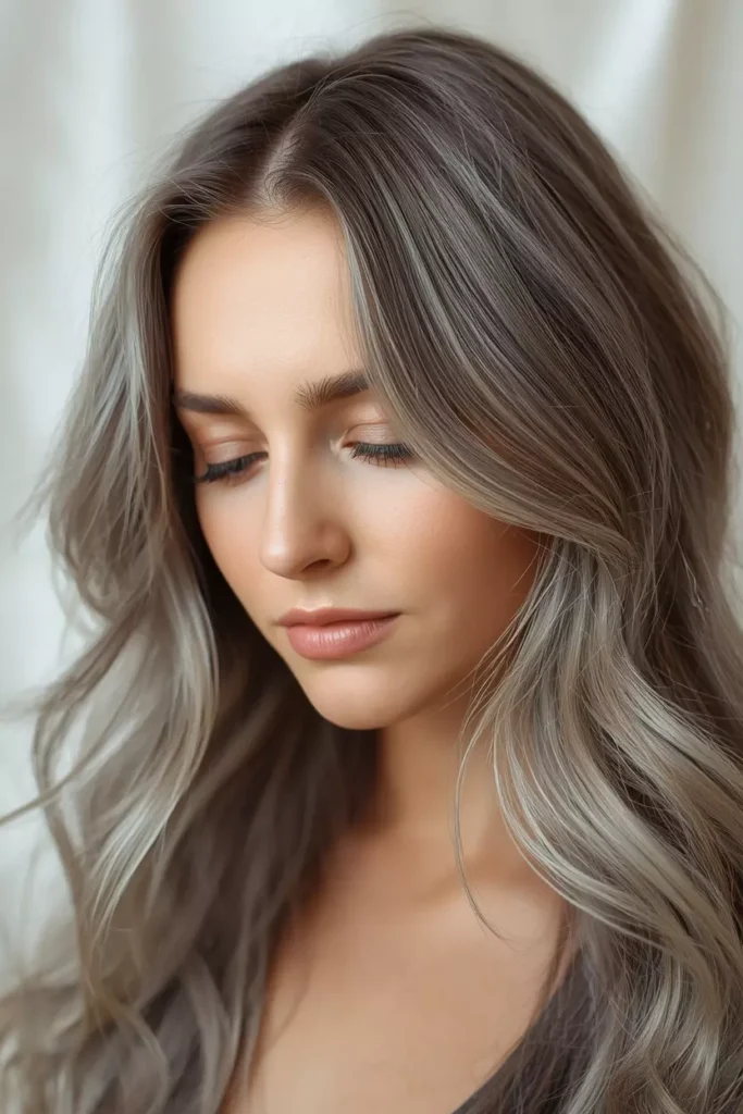 Low-Maintenance Long Gray Hair