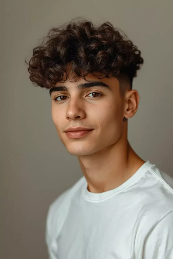 Curly Hair Low Taper Edgar