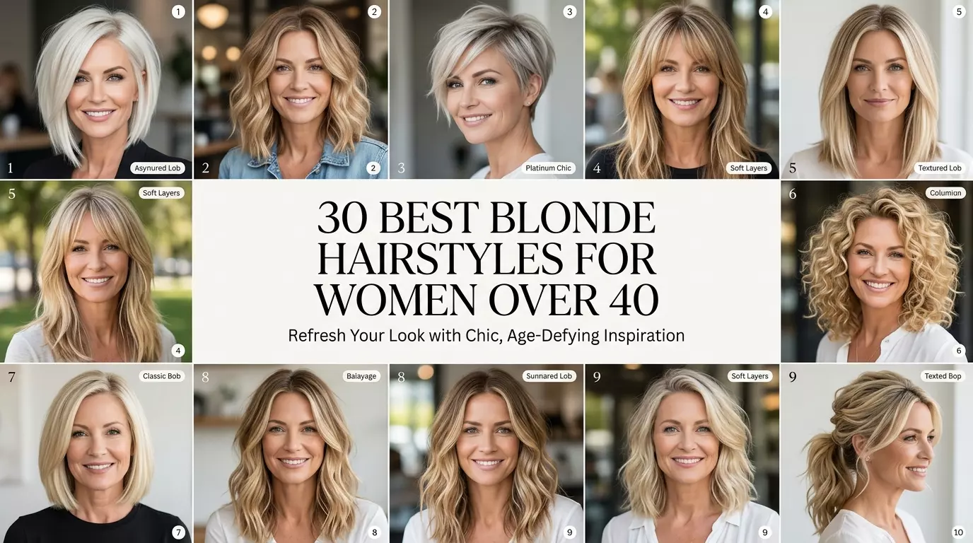 30 Best Blonde Hairstyles for Women Over 40 to Refresh Your Look