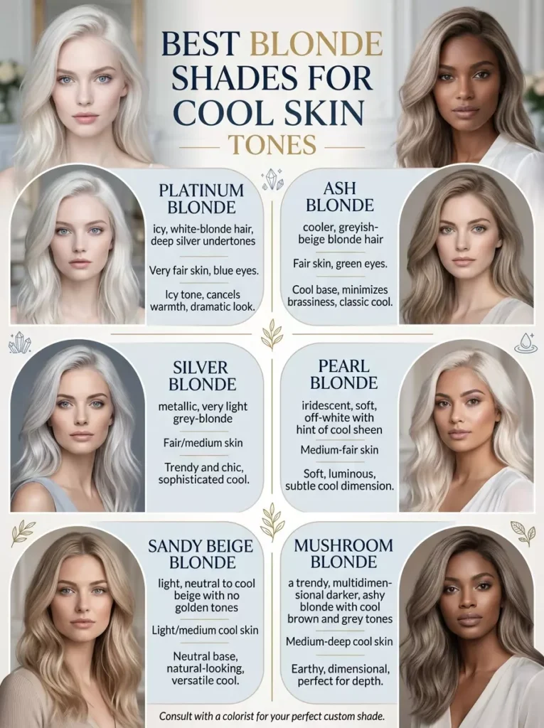 Best Blonde Shades for Cool Skin Tones