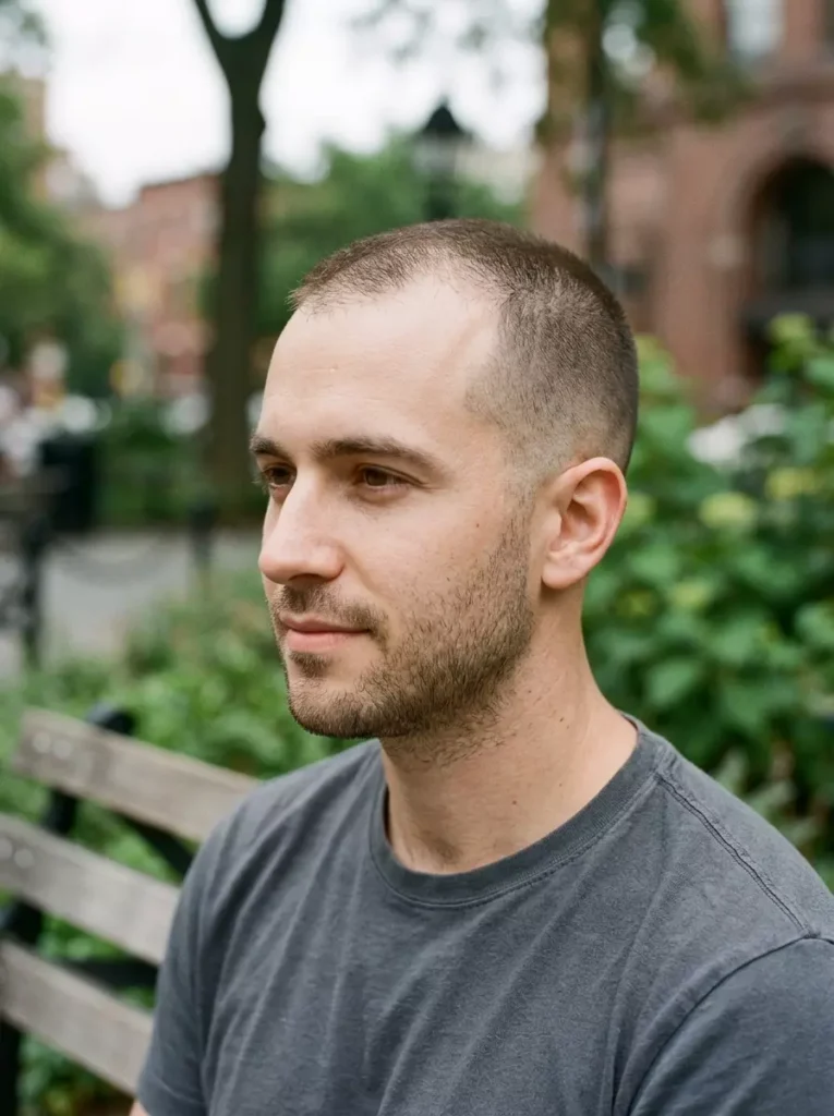Buzz Cut Men with Thin Hair