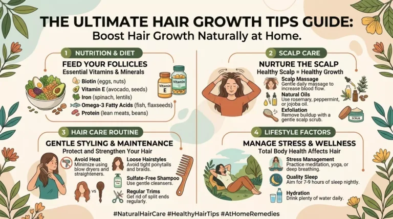 The Ultimate Hair Growth Tips Guide: Boost Hair Growth Naturally at Home