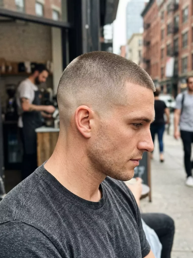 Skin Fade Buzz Cut Men