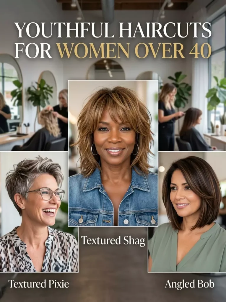 Youthful Haircuts for Women Over 40